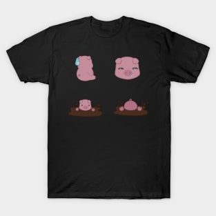 Pleasantly Plump Piggy Sticker Pack T-Shirt